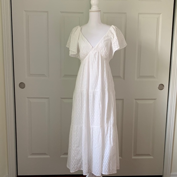 chinese dress ladies Flutter Sleeve Floral Asymmetric Maxi Dress